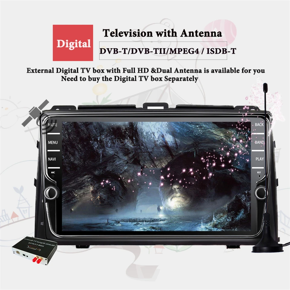 Автомобильный мультимедийный плеер android 10 0 Восьмиядерный DVD для Lexus GX470 Toyota Land Cruiser