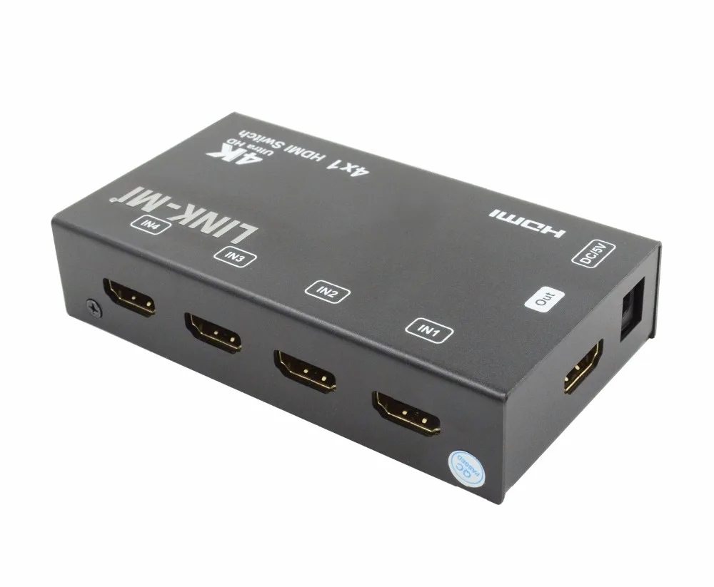 LINK MI 4x1 HDMI переключатель с поддержкой автоматического переключения PIP CEC HDCP 3D Ultra HD