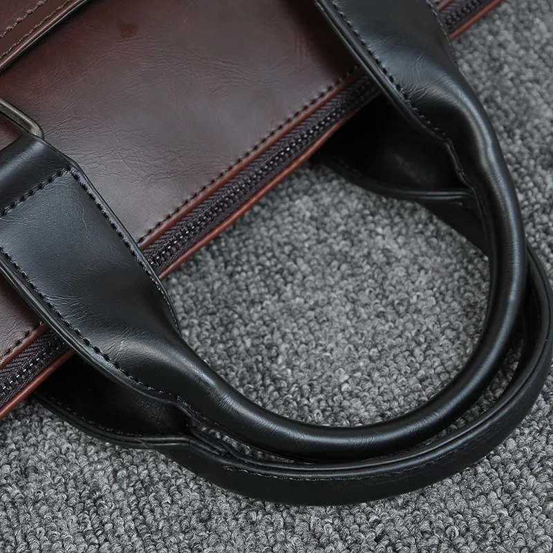 Рабочая сумка Офисные Сумки Werk Tas Mannen для документов 13 дюймов Сумка для ноутбука из искусственной кожи A4 тонкий портфель Portafolio Cuero Hombre Bolso Новинка