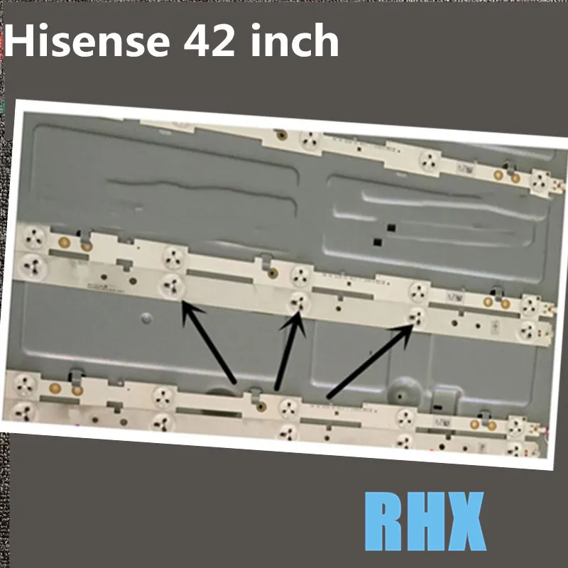 9 шт./лот 42 дюйма подсветка телевизора DEL полоски для Hisense использование