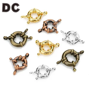 10 шт.лот медные круглые застежки с когтями для рукоделия ювелирные изделия до ключиц ожерелье браслет матросские застежки Соединительная фурнитура