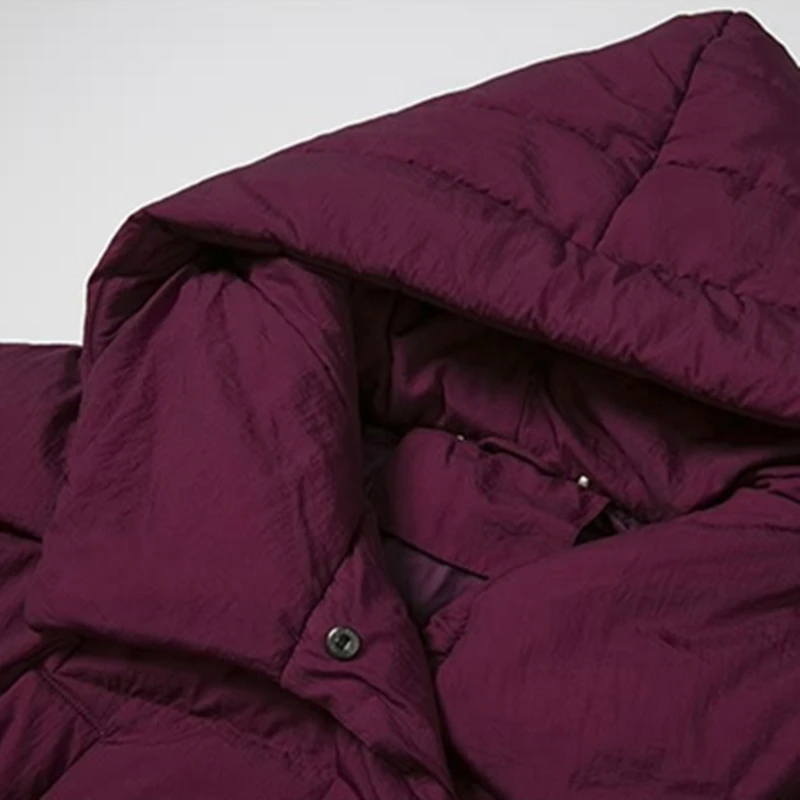 Модная теплая водонепроницаемая куртка с капюшоном на белом утином пуху парка