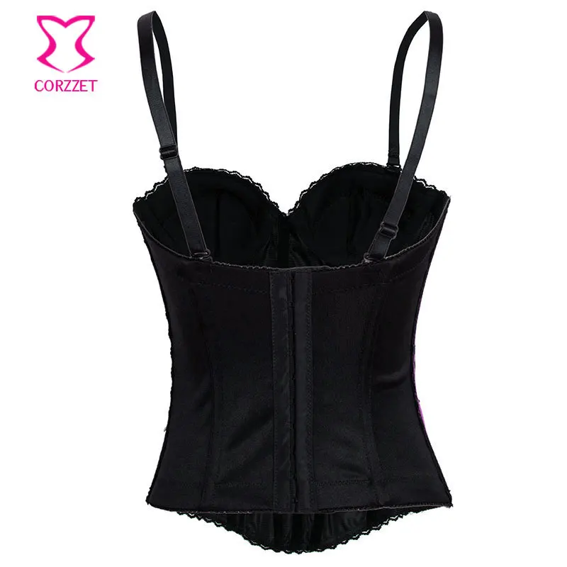 Черный хлопковый корсет Burlesque с принтом меча дракона Женский для клубной