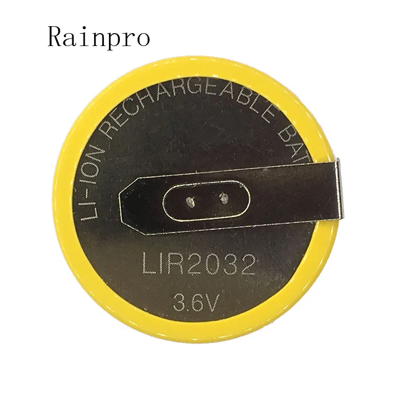 Rainpro 5 шт./лот LIR2032 2032 с булавками 90 градусов 3,6 В монетница