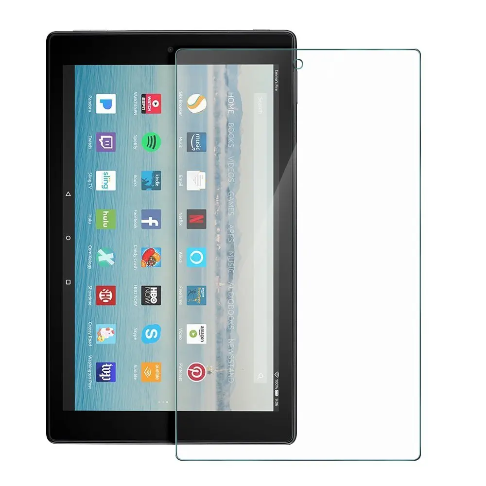Прозрачное закаленное стекло для Amazon Fire HD 10 Защитная пленка для экрана из закаленного стекла для Amazon Fire HD 10 ЖК-пленка