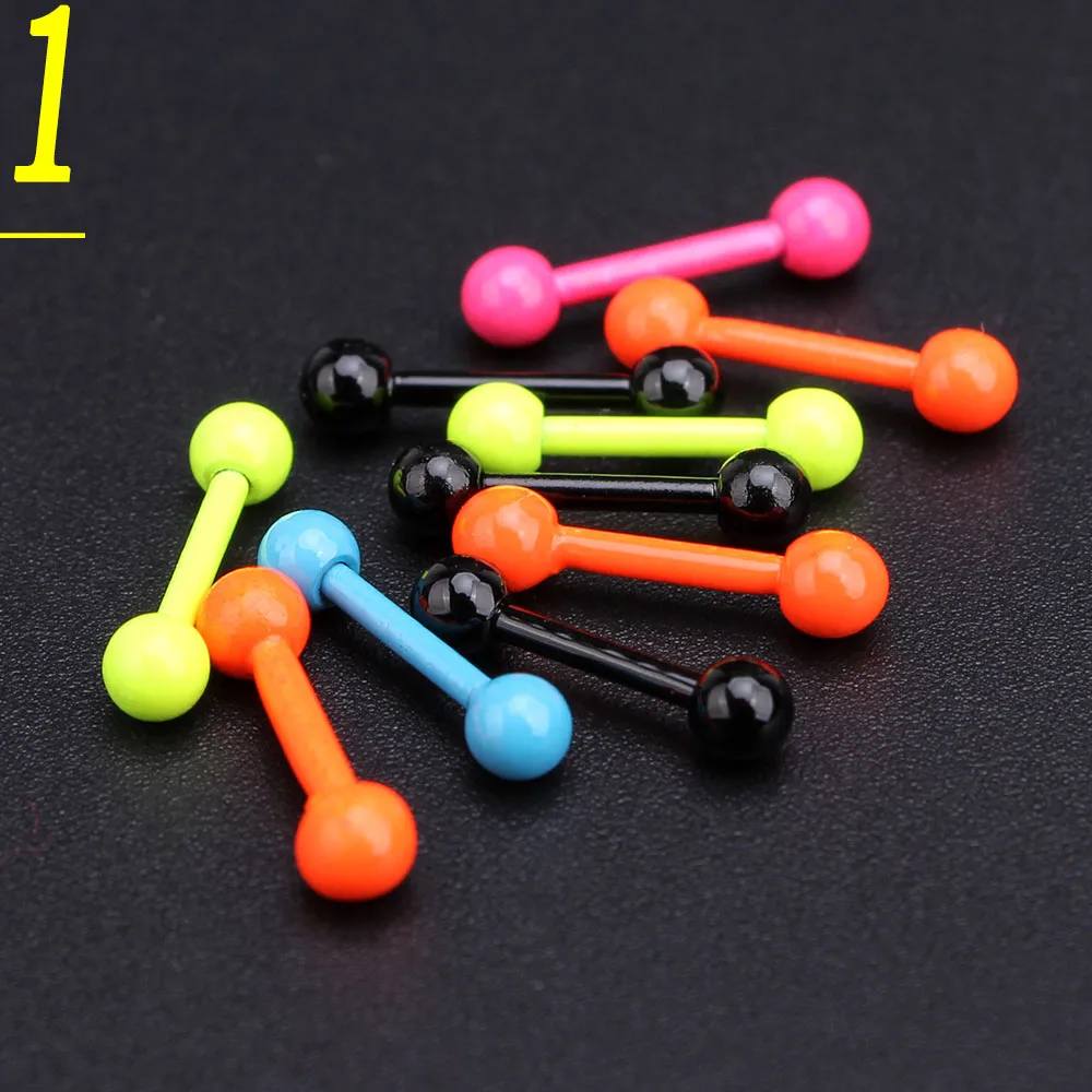 Оптовая продажа 100 шт. цвет тела для пирсинга из нержавеющей стали бровей губ