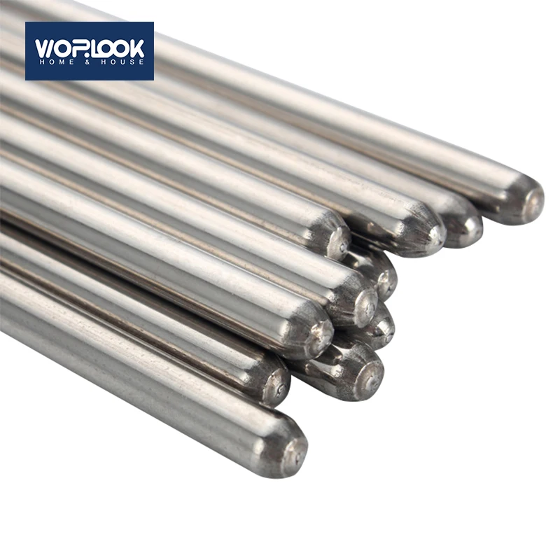 2 пары прочных металлических нескользящих антиобжигающих палочек для еды синего