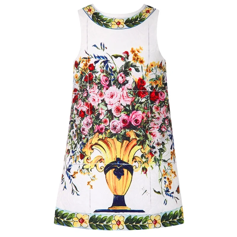 W.L.MONSOON Princess Dress Robe Enfant Flower Print Baby Girls Winter Children 2021 Brand Clothes Kids Christmas Dresses | Детская