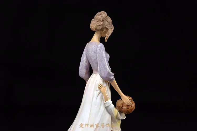 Креативная статуя из смолы «mother love», Винтажные Украшения, домашний декор, ремесла, украшение для комнаты, предметы для девушек, статуэтки, подарки