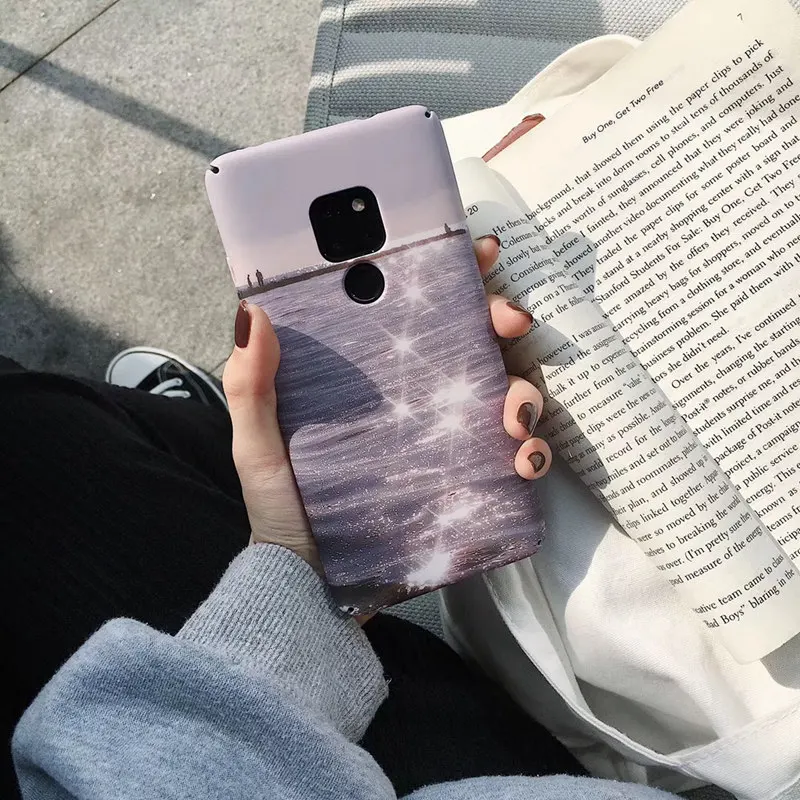 Блестящий чехол с волнистой поверхностью для Huawei P30 P20 Lite Mate 20Pro Жесткий Чехол Honor 8X