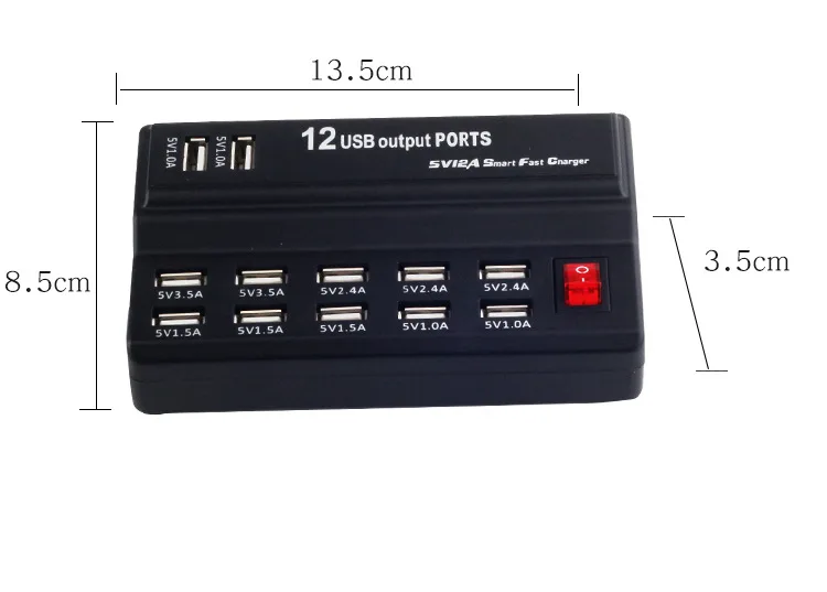 Отличные подарки многопортовое быстрое зарядное USB устройство для телефона 12