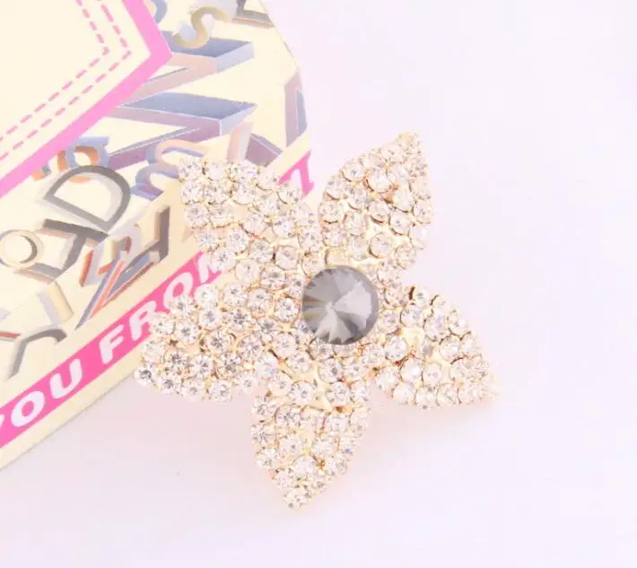 3 шт. 7 см в форме звезды розовое золото модная популярная Кнопка со стразами