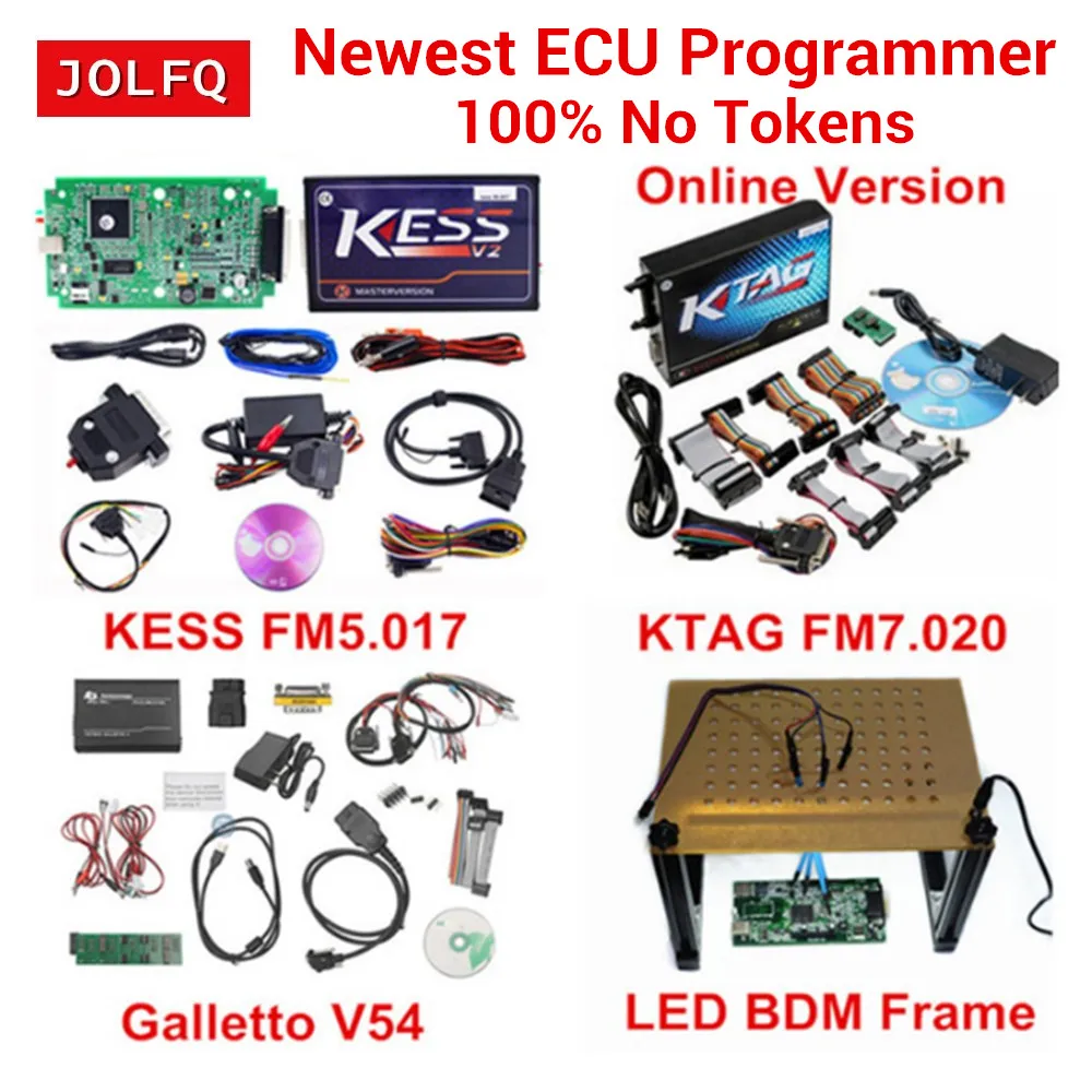 Online Version KTAG V7.020 No Tokens Kess 5.017 V2 V5.017 OBD2 Manager Tuning Kit K-TAG 7.020 Master V2.23 ECU Programmer |