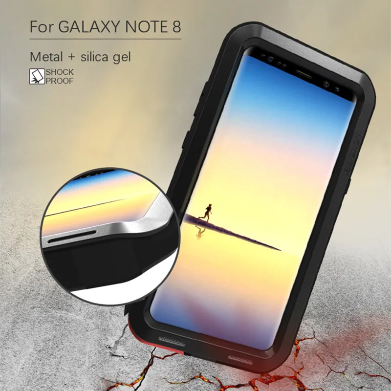 Алюминиевый металлический чехол для Samsung Galaxy S8 Plus мощный защитный противоударный