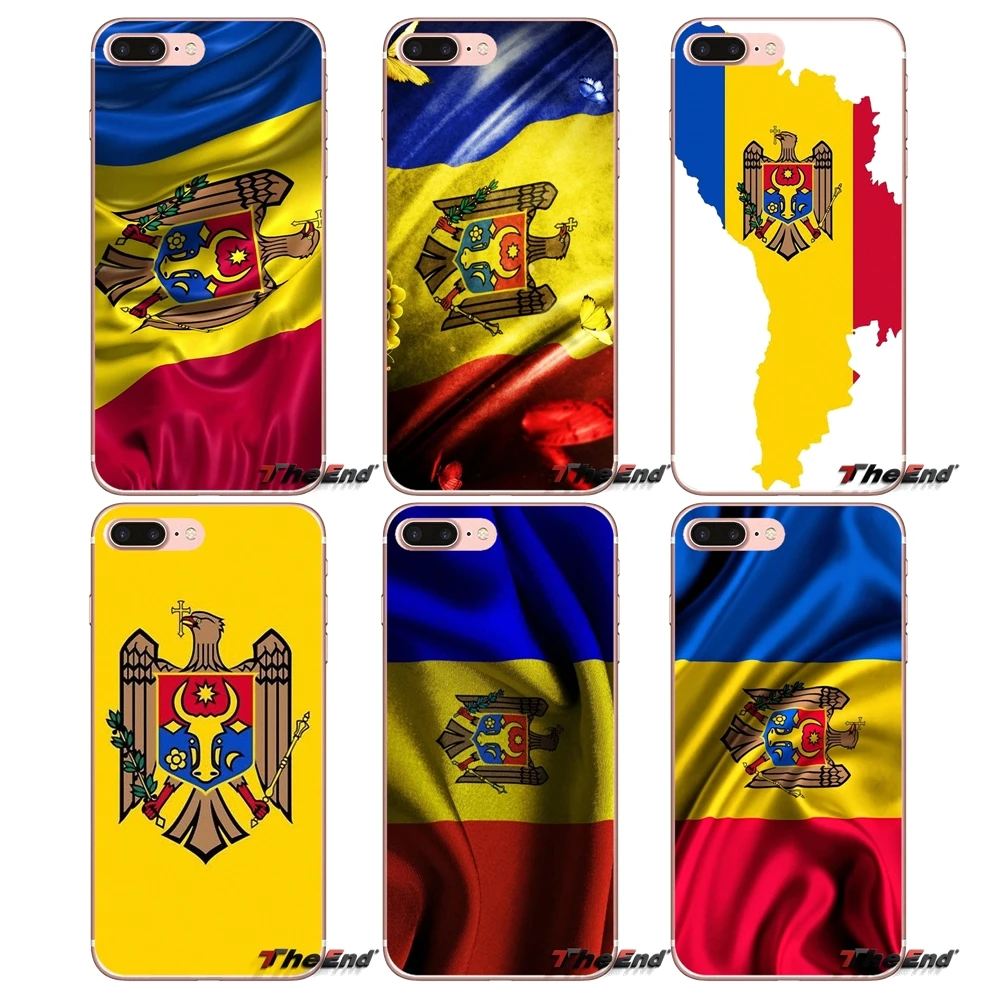 World flying флаг Молдовы MD баннер чехол для iPhone X 4 4S 5 5S 5C SE 6 6S 7 8 Plus Samsung Galaxy J1 J3 J5 J7 A3 A5 2016