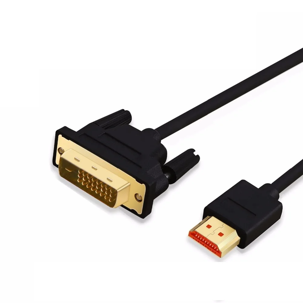 HDMI к DVI папа 24 + 1 D Мужской адаптер видео кабель позолоченный 1080P для HDTV DVD проектор