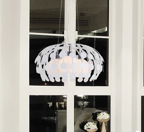 Железный современный подвесной светильник в виде цветка с тремя головками|flower