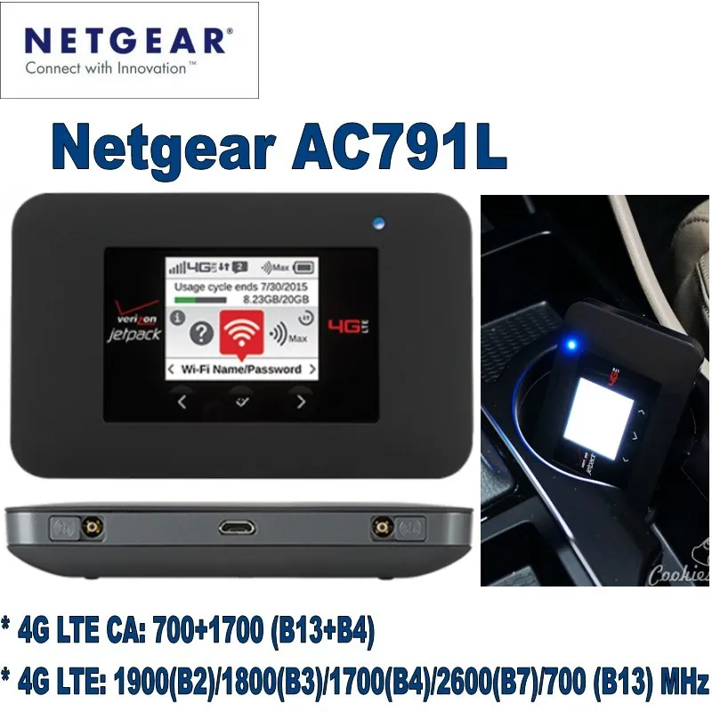 Мобильная точка доступа Netgear AC791L Verizon Jetpack 4G LTE с 2 антеннами|hotspot mobile|antenna mobileantenna 4g |
