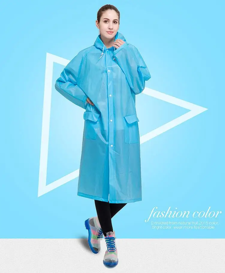 Модный EVA для взрослых сиамский плащ с капюшоном и кепкой пончо портативный