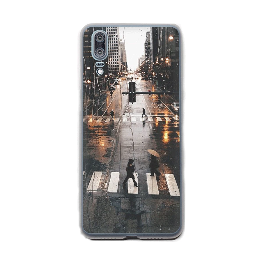 Desxz New York Landscape Case For Huawei Honor 6A 6C 7A 7X 8 9 Lite 9i 10 Play 8C Note Hard Cover |
