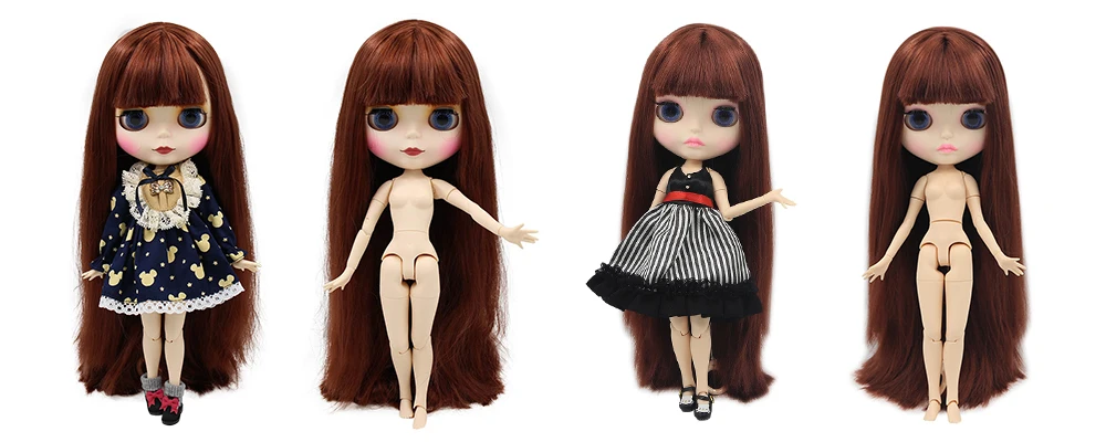 Ледяная фабрика Blyth кукла шарнир тело DIY обнаженные игрушки BJD модные куклы девушка подарок Специальное предложение на продажу с лицом оболочки ручной набор A& B