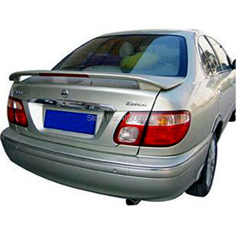Для nissan sunny Красный Стоп светильник задний спойлер Высокое качество ABS большой спойлер для 2001 2002 2003 2004 2005 nissan спойлер sunny