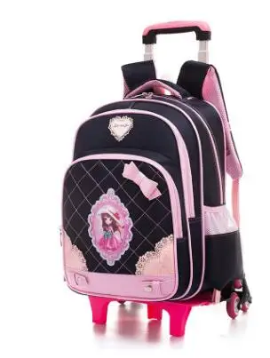 "Школьная сумка, Детские рюкзаки на колесиках, Детский рюкзак с колесами, Студенческая сумка на колесиках для девочек, дорожный рюкзак, сумки"