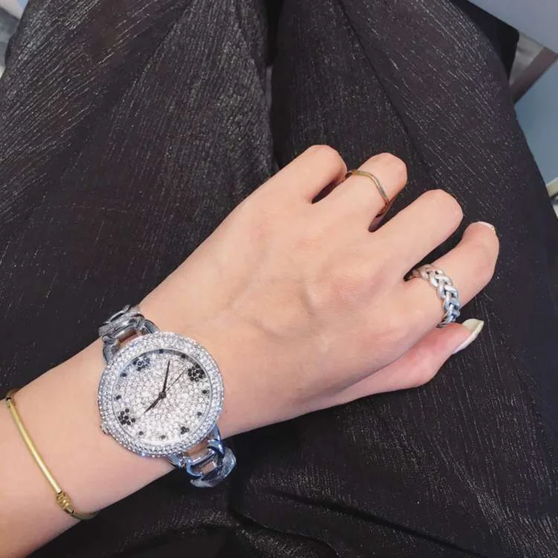 Модные женские наручные часы с Роллинг ромбовидным циферблатом роскошные