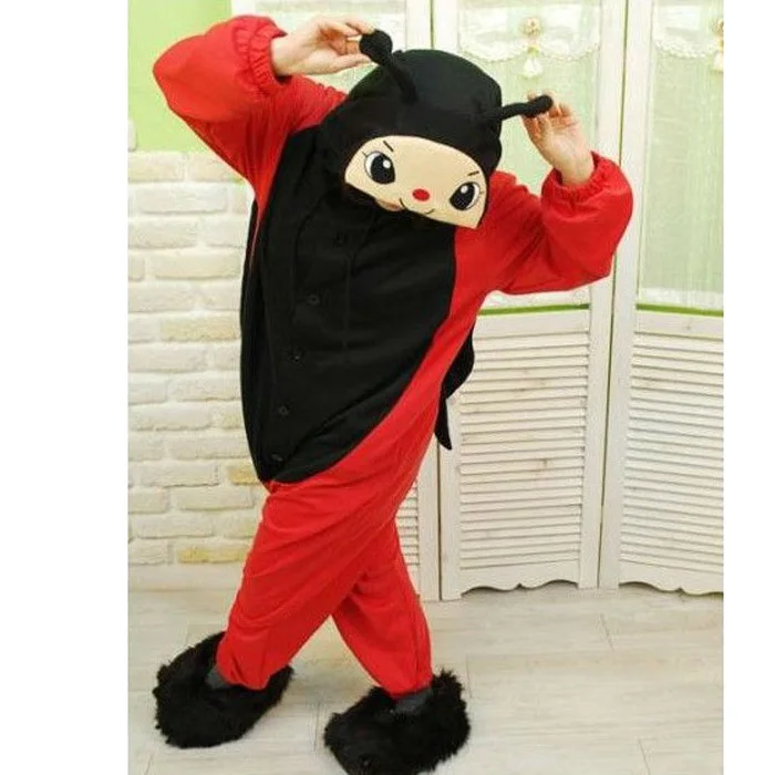 Новинка Пижама унисекс для взрослых с животными косплея божья коровка