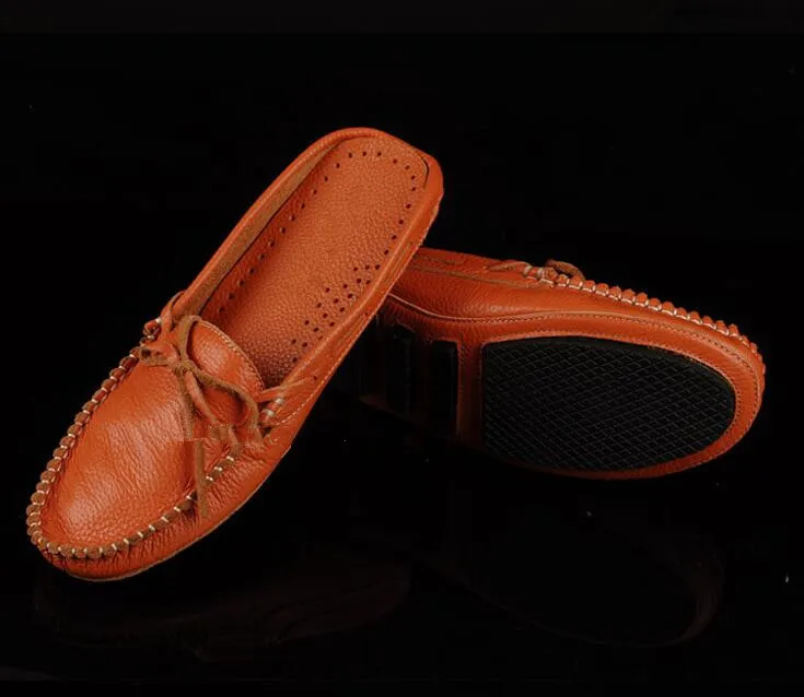 Мужские дышащие шлепанцы с бахромой оранжевые сетчатые сандалии из натуральной