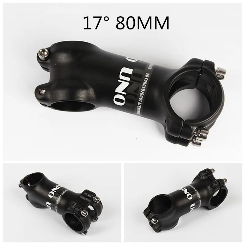 17 degree 80MM UNO Алюминий MTB дорожный велосипед велосипедный вынос руля 31,8 мм 60-130 мм Велоспорт стволовых части для гоночного велосипеда 7/17 градусов - Цвет: 17 degree 80MM