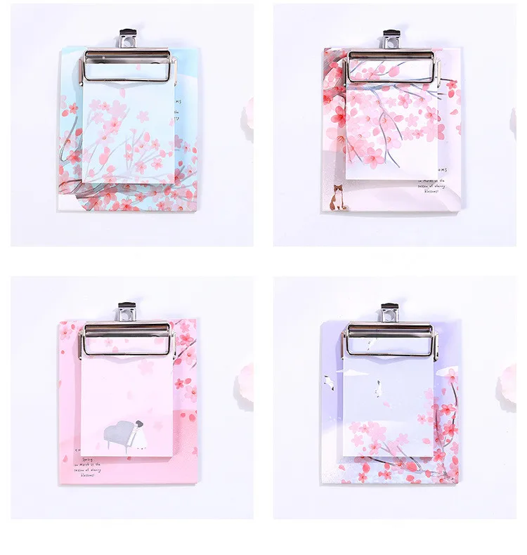 40 листов Kawaii Star Cherry Blossoms N times Sticky memo pad Clip Note paper Tab paper laria To Do List Planner канцелярские принадлежности