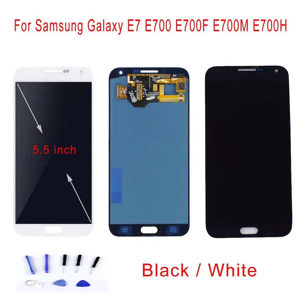 Сменный ЖК-дисплей STARDE для Samsung Galaxy E7 E700 E700F E700M E700H с сенсорным экраном и