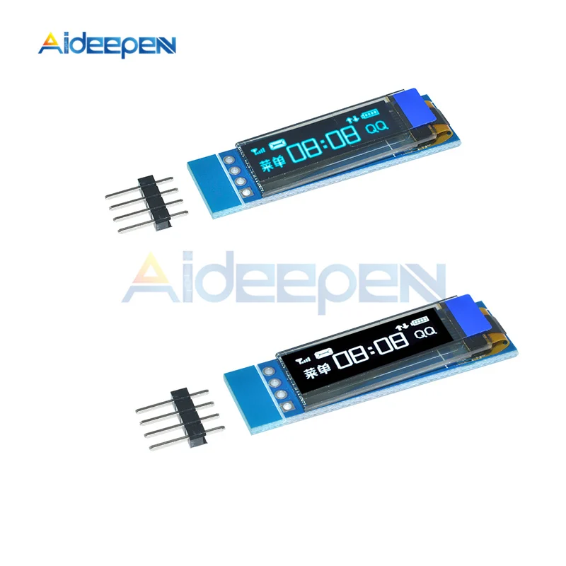 0,91 дюйма 128x32 белый/синий OLED дисплей модуль IIC igc интерфейс SSD1306 Драйвер IC DC 3,3 V 5V для Arduino