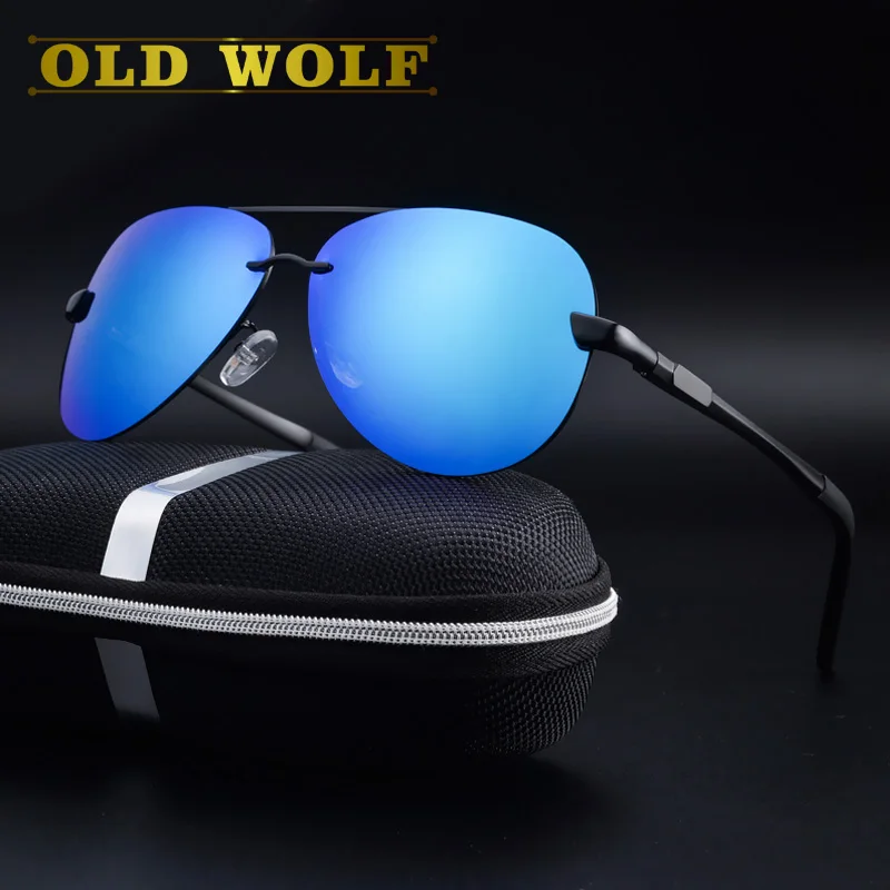 OLD WOLF 2017 Новые Мужчины Поляризованный Авиации Солнцезащитные Очки Вождения