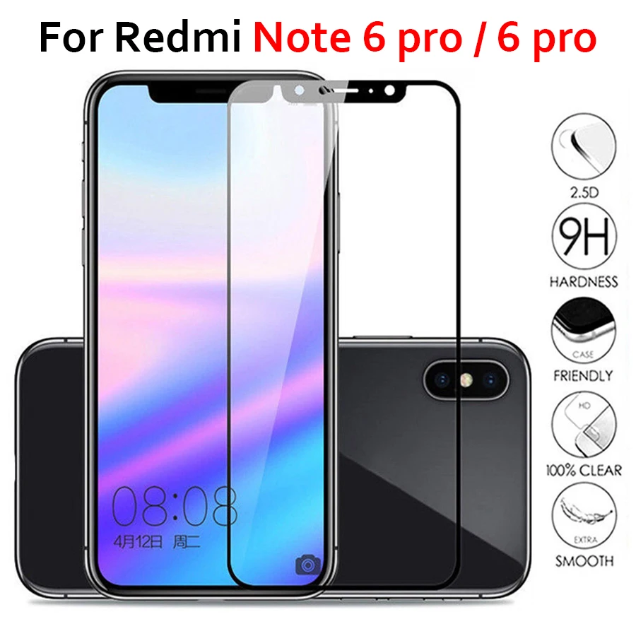 Защитное стекло для xiaomi redmi note 6 pro закаленное 7s 6A Redmi 7 защитная пленка