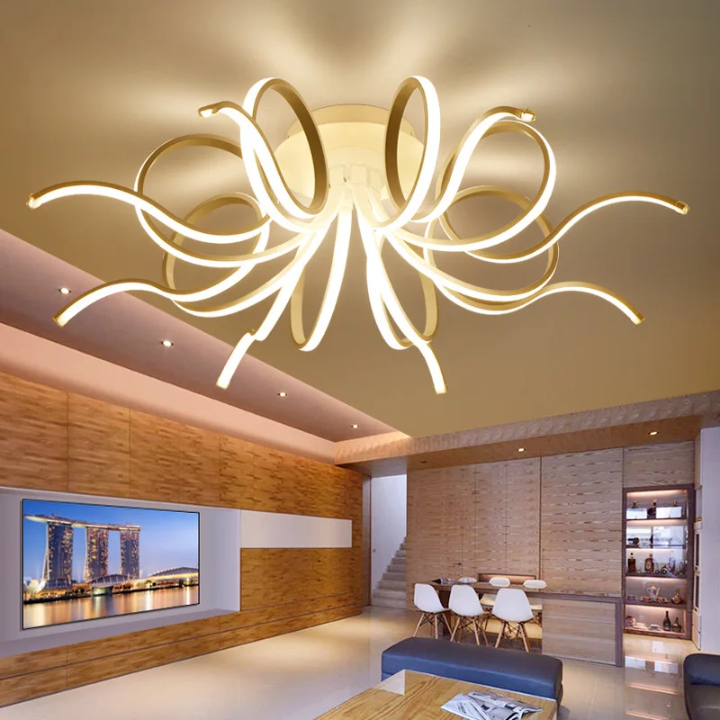 

New Nordic art LED living room ceiling light creative bedroom study coffee restaurant Ceiling lamps 110-240V