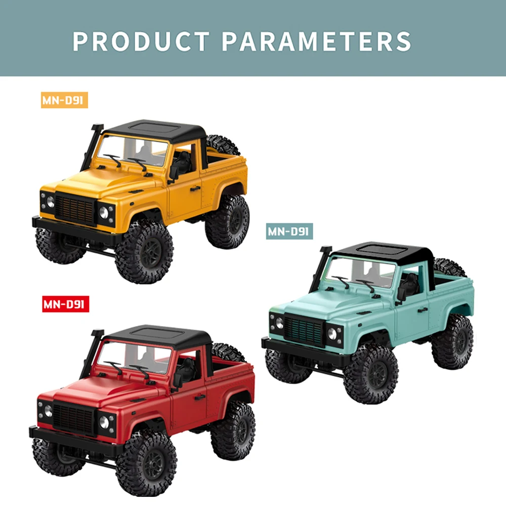 MN D91 Rock Crawler 1/12 4WD 2 4G Радиоуправляемый автомобиль высокая скорость внедорожник