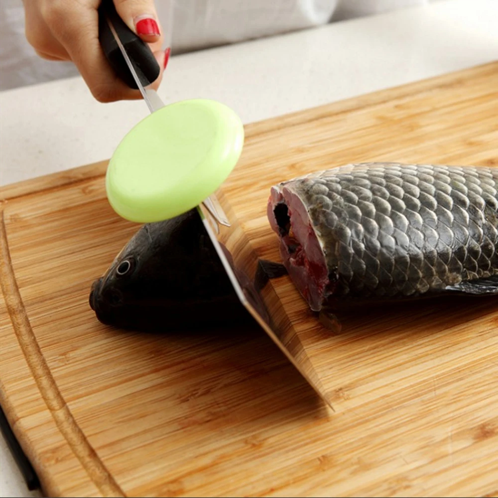 1 шт. кухонный колпачок для ножей из нержавеющей стали помощник резки мяса рыбы