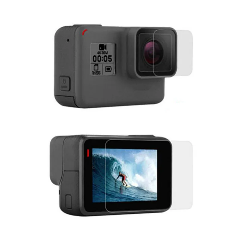 

Защитный чехол из закаленного стекла для GoPro Go pro Hero7 Hero6 Hero 5/6/7 Черная передняя камера объектив ЖК-экран Защитная пленка