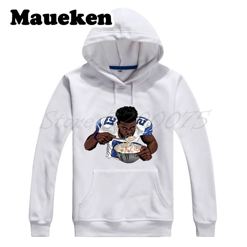 Мужские толстовки с капюшоном Ezekiel Elliott #21 Dallas Zeke Let's Eat толстые для фанатов