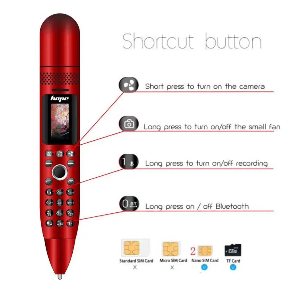 Hope AK008 Волшебная Флешка для записи голоса мобильного телефона Bluetooth Dialer Reporter Запись мобильного телефона синхронизация контакт мини-портативный вентилятор Celular