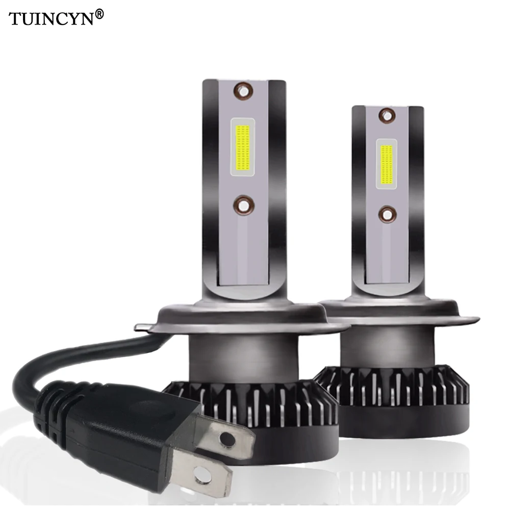 TUINCYN 2 шт. H7 Мини светодиод машины фар 12000lm 6000k белый супер яркий свет Авто 12V лампы
