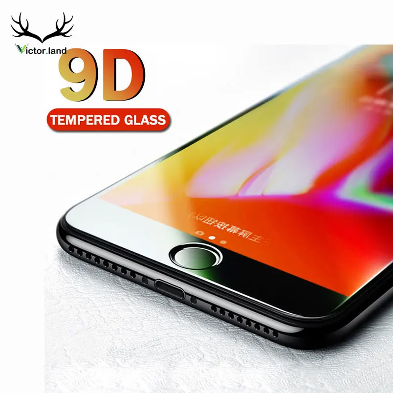 9D Защитная пленка для экрана iPhone 11 11r Pro Xs Max XR X 10 7 8 6 6s plus с изогнутыми краями