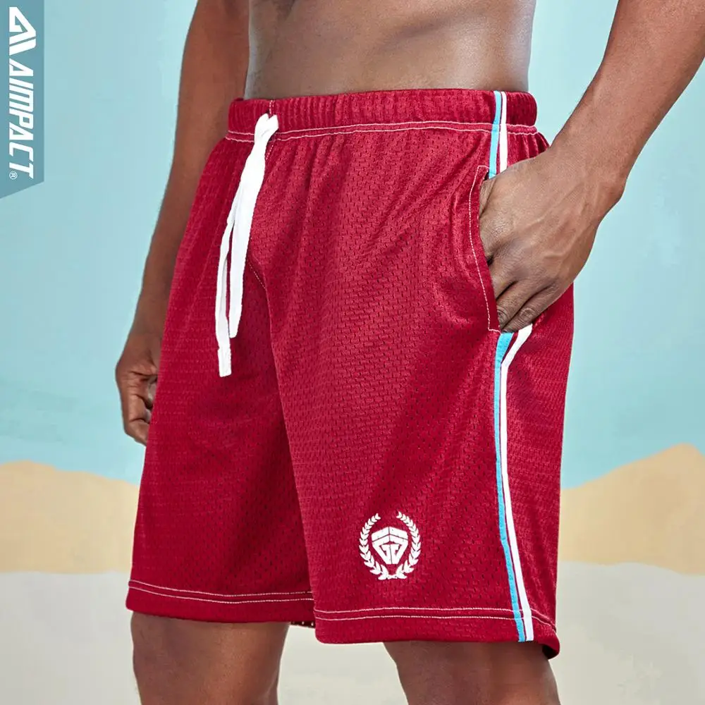 Шорты AIMPACT мужские сетчатые тренировочные с карманами повседневные спортивные