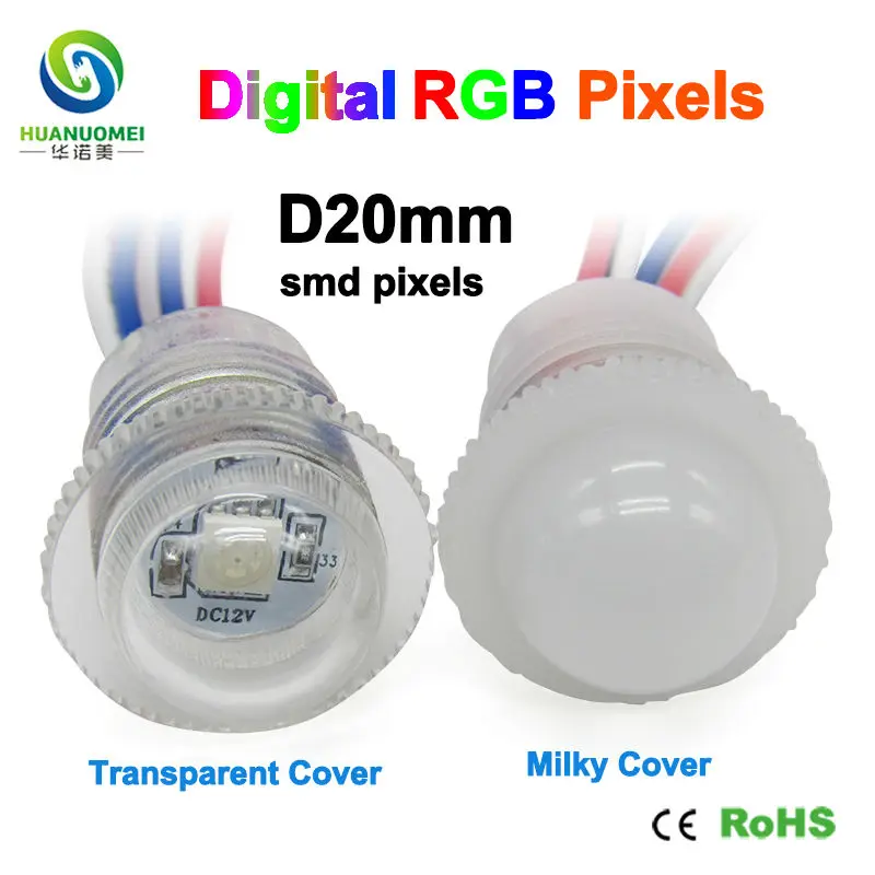 10 шт. водонепроницаемые светодиодные пиксельные лампы 12 В 20 мм 5050 SMD RGB UCS1903|led pixel