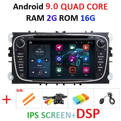 9.0 2G 16G IPS DSP-B DSP ips экран 4G 64G android 9,0 2 din Автомобильный мультимедийный плеер для FORD FOCUS Mondeo S-MAX C-MAX Galaxy kuga gps стерео - Цвет: 9.0 2G 16G IPS DSP-B