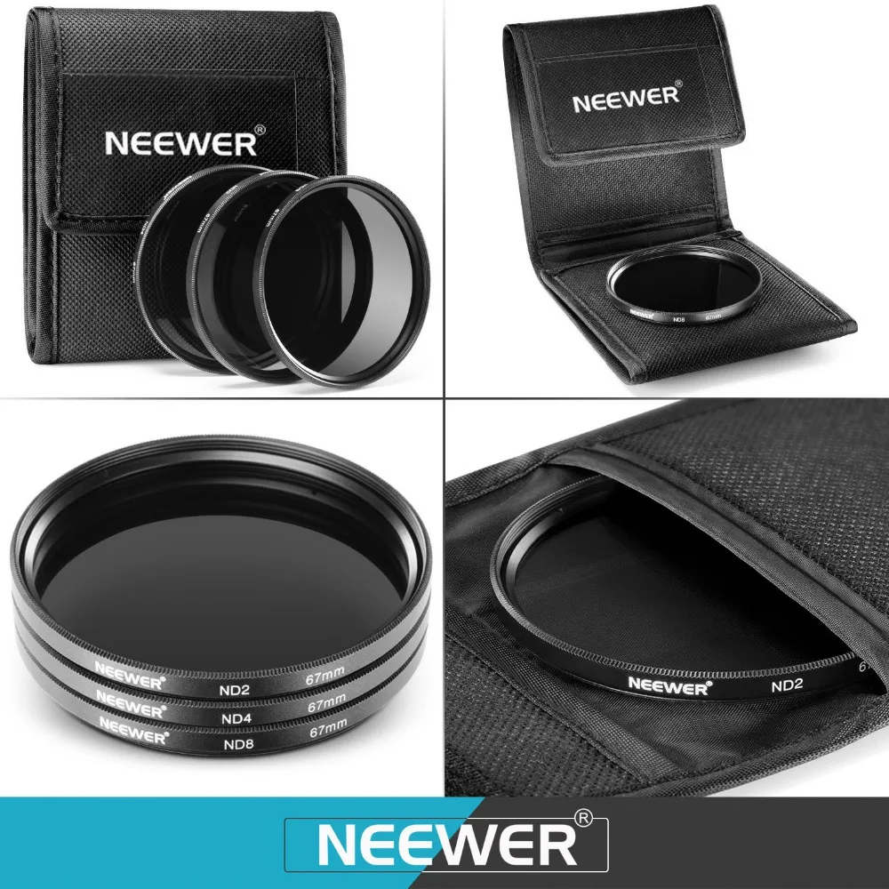 Комплект фильтров Neewer 67 мм для объектива Размер фильтра линзы: набор UV CPL FLD +