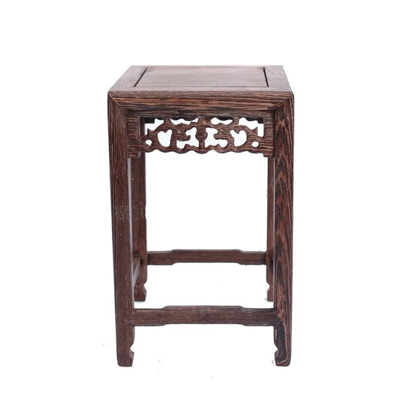 Деревянная резьба домашняя аквариумная ваза квадратная с аквариумом рукоделие