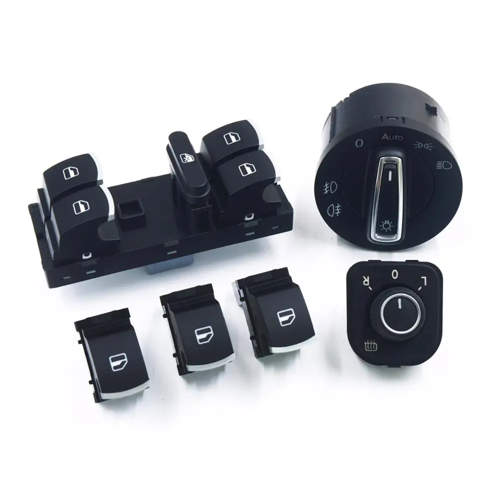 Фара, окно, зеркало, кнопка управления, переключатель для Volkswagen VW Jetta mk5 golf 5 6 tiguan passat b6 B7 CC golf PLUS Rabbit - Цвет: New Style